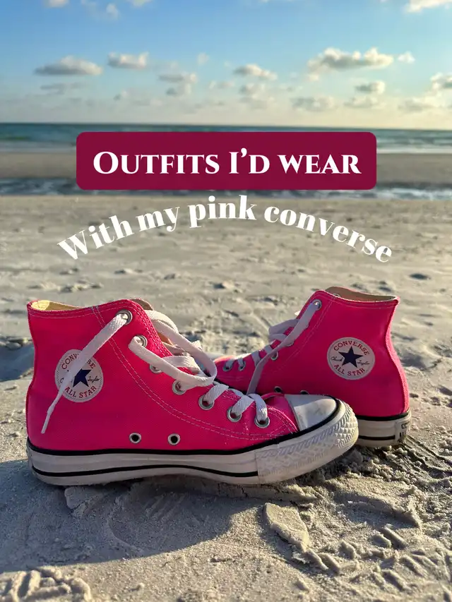 Pink Converse Pink Outfit Pink Shoes Gallery posted by Haley Adams Lemon8